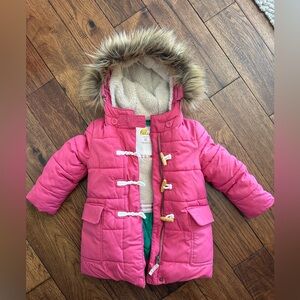 Mini Boden Longline coat size 2/3